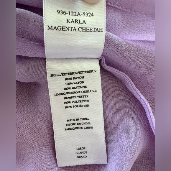 NWOT RAILS Karla Leopard Print Mini Dress in Magenta Cheetah - Picture 14 of 15